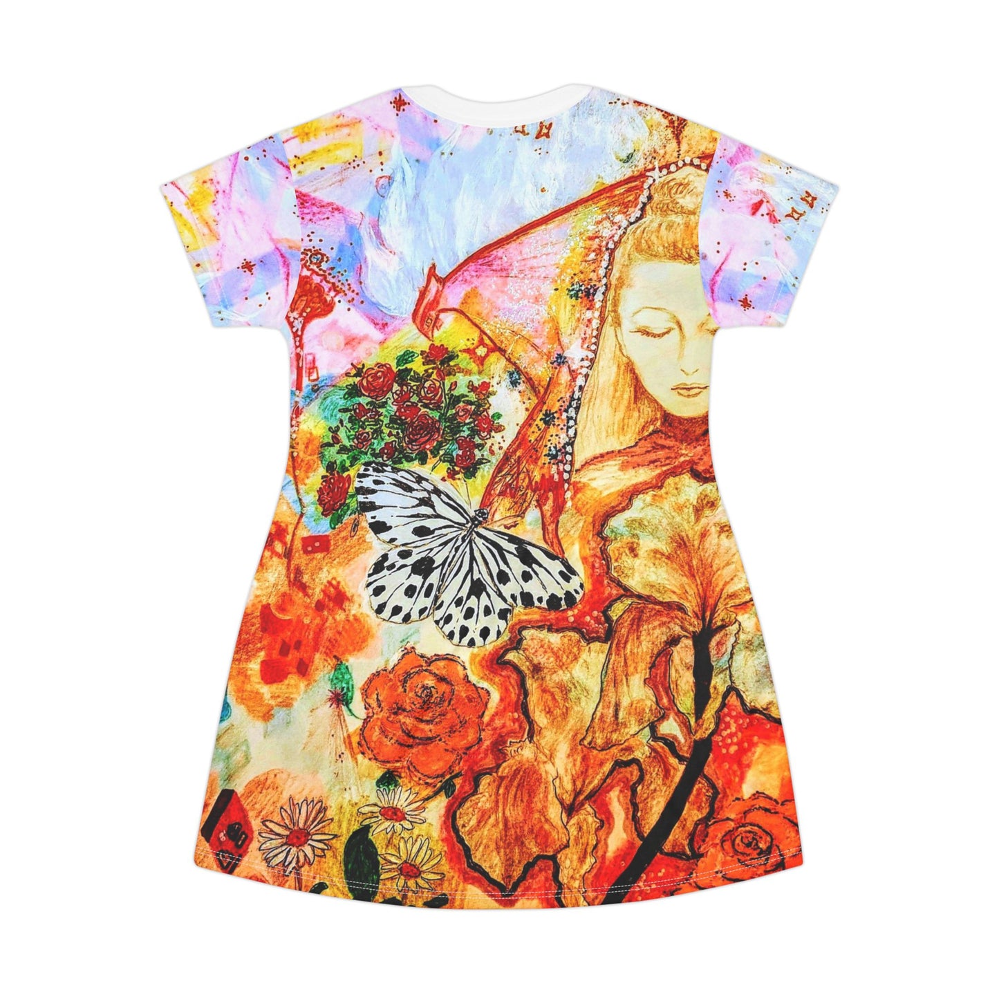 Divine Fem:  T-Shirt Dress (AOP)