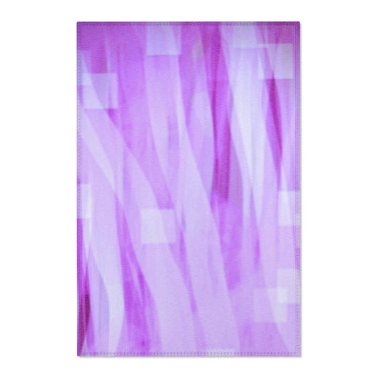 Amethyst Waves: (24"x36") Elegant Purple Area Rug, Modern Home Decor, Soft Living Room Accent, Cozy Bedroom Mat, Gift for Housewarming, Stylish Carpet