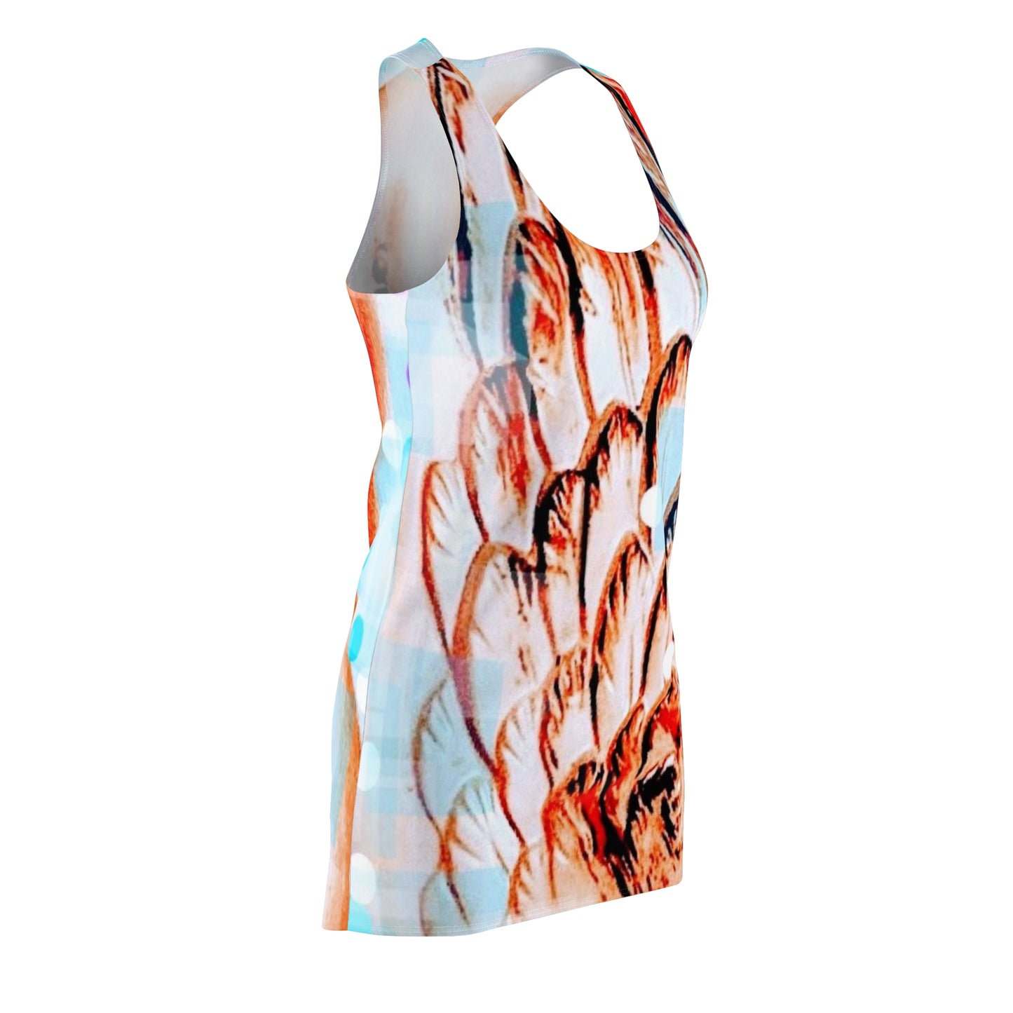 Swan:  Women's Cut & Sew Racerback Dress (AOP)