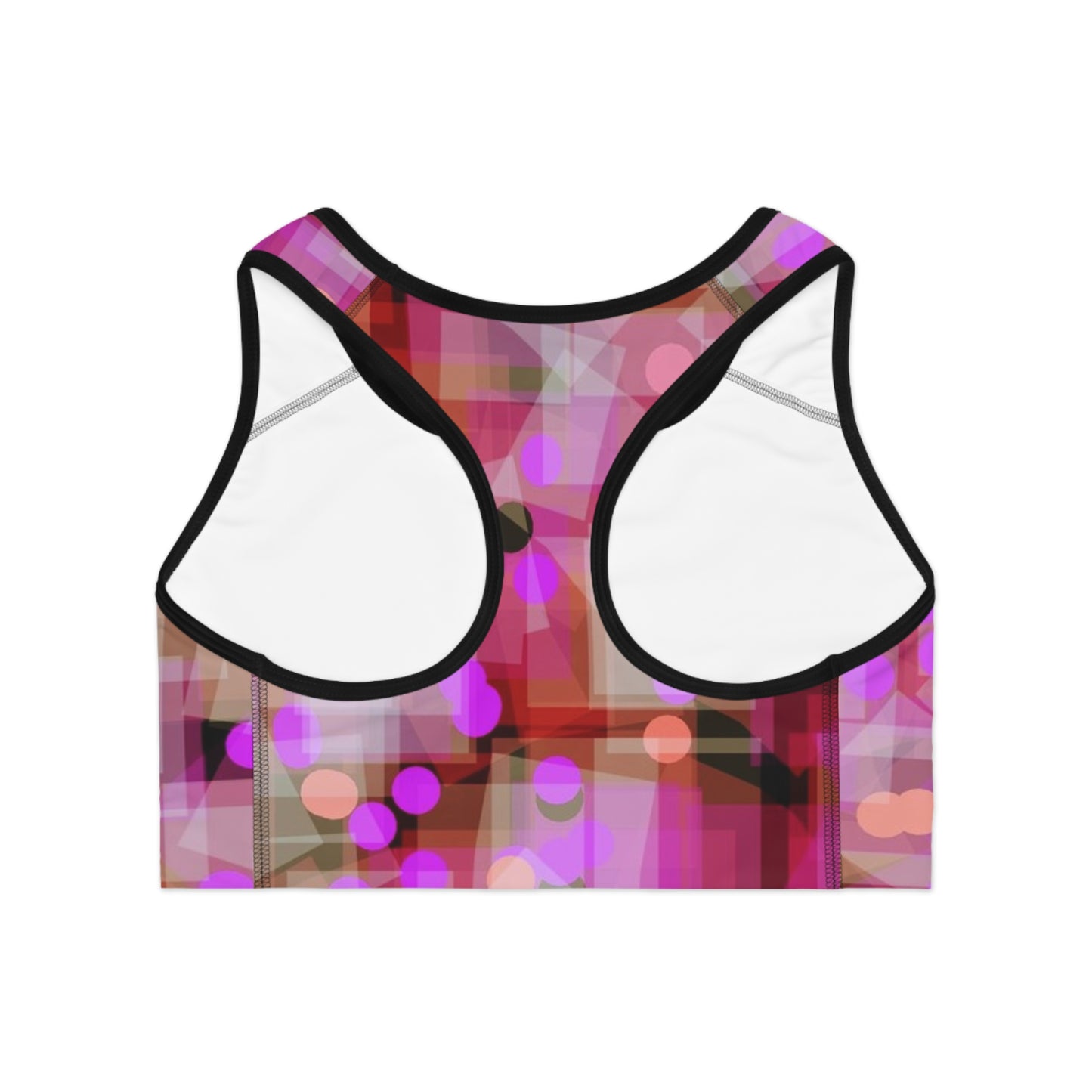 Faye:  Chic Abstract Sports Bra for Active Lifestyle, Workout Gear, Fitness Apparel, Unique Athletic Wear, Gift for Fitness Enthusiasts