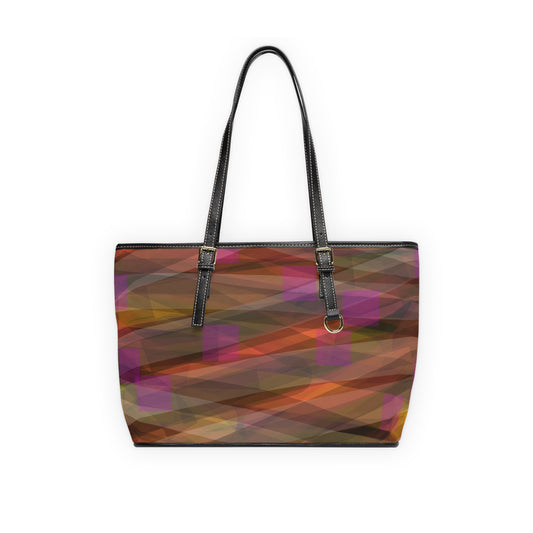 Cheyenne:  Artistic PU Leather Shoulder Bag – Trendy Geometric Design for Everyday Style
