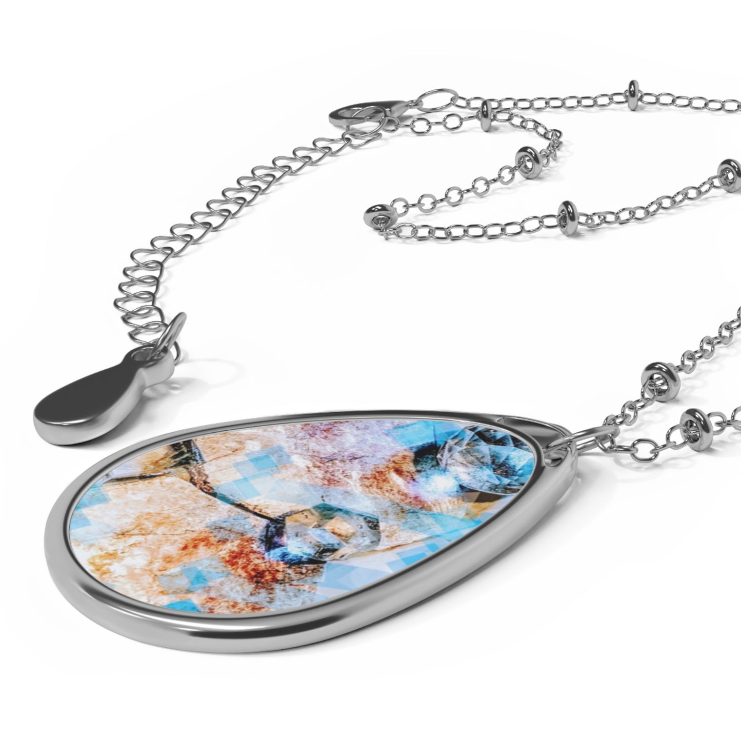 Crystal Clear:  Oval Necklace