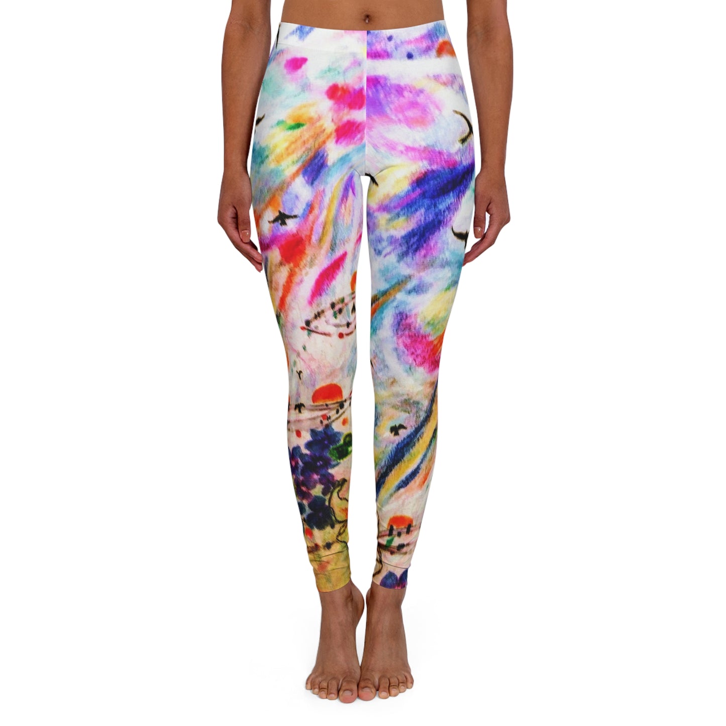 Lily & Birds:  Women's Casual Spandex Leggings (AOP)