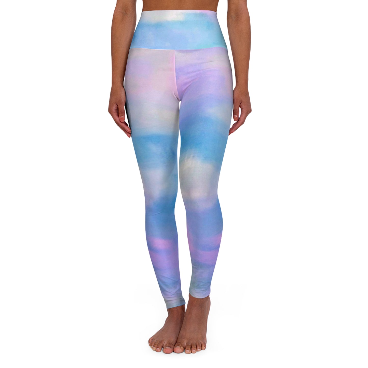 Pastel Air:  High Waisted Leggings, Activewear, Good Vibes Only Casual Chic Streetwear