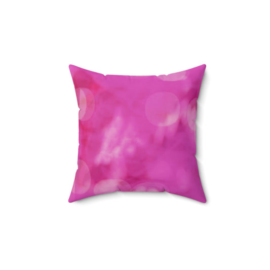 Jubilee: (14"x14") Stylish Faux Suede Square Pillow, Cozy Home Decor, Accent Cushion for Living Room, Gift for Her, Pink Blush Throw Pillow