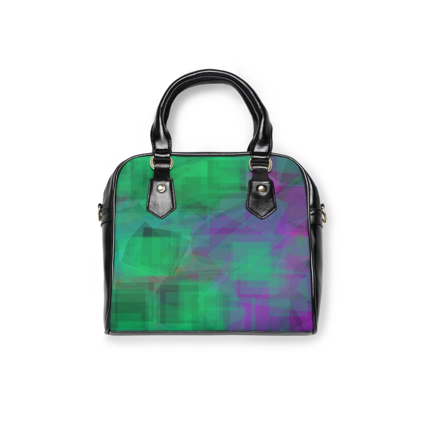 Gong:  Vibrant Geometric Shoulder Handbag - Stylish and Practical Tote for Every Occasion