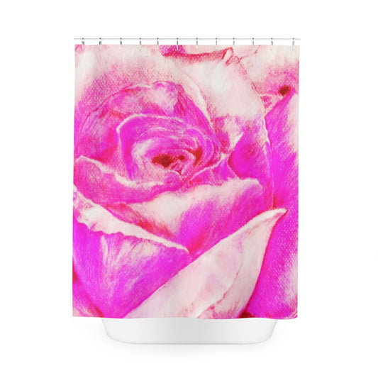 Rose High: Polyester Shower Curtain