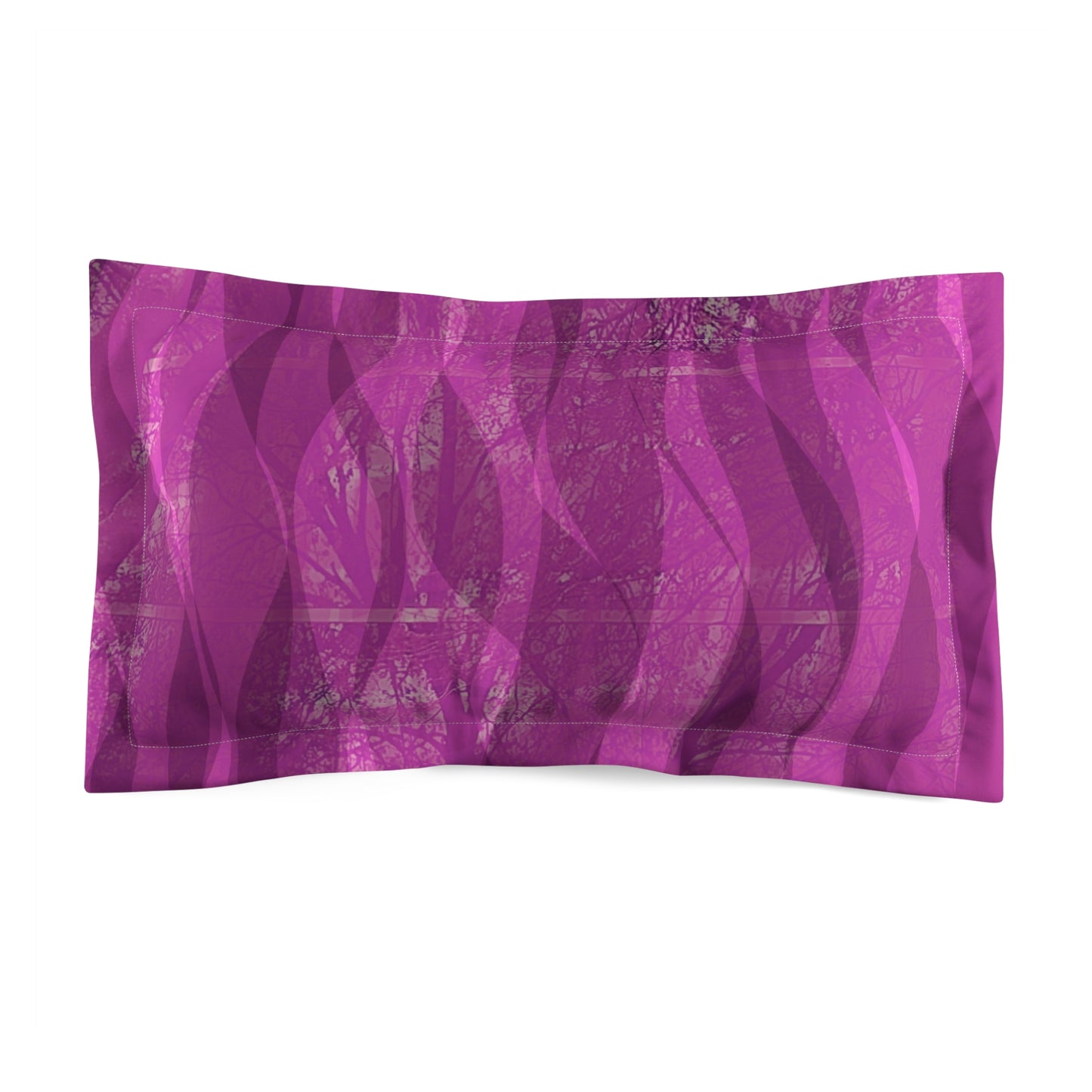 Ruby: (King Sham) Vibrant Abstract Microfiber Pillow Sham, Decorative Pillow Cover, Modern Bedroom Decor, Gift for Homeowners, Cozy Bedding Accent