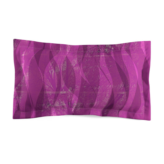 Ruby: (King Sham) Vibrant Abstract Microfiber Pillow Sham, Decorative Pillow Cover, Modern Bedroom Decor, Gift for Homeowners, Cozy Bedding Accent