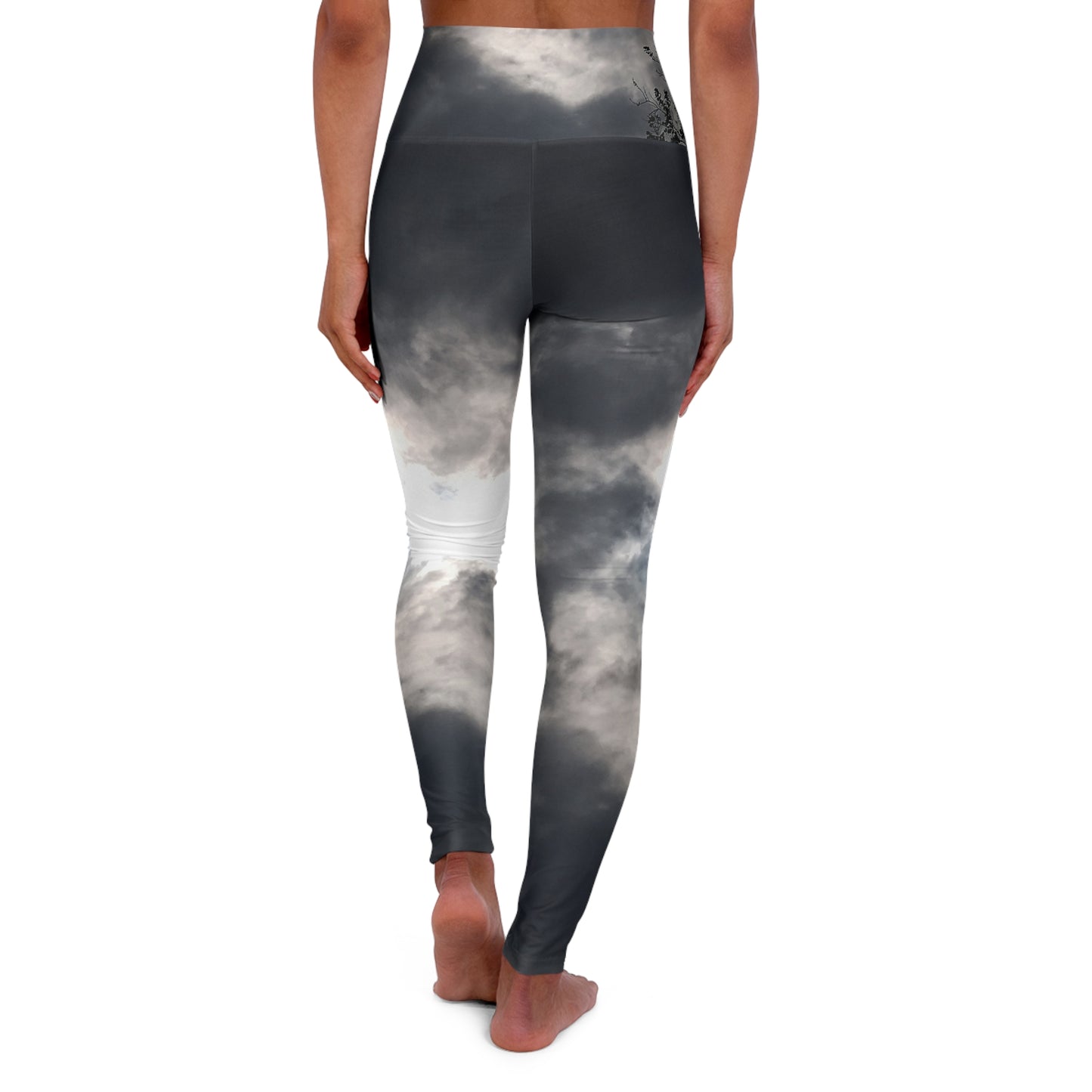 Storm:  High Waisted Yoga Leggings (AOP)