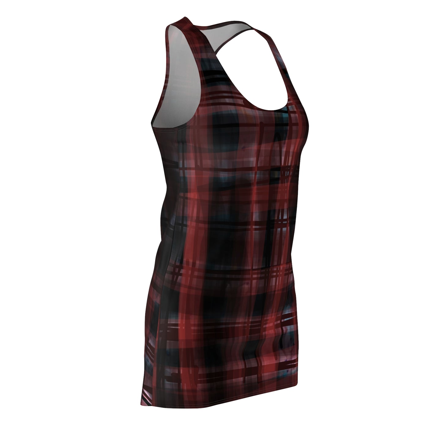 Mechelle:  Plaid Racerback Dress for Stylish Women | Casual Everyday Wear