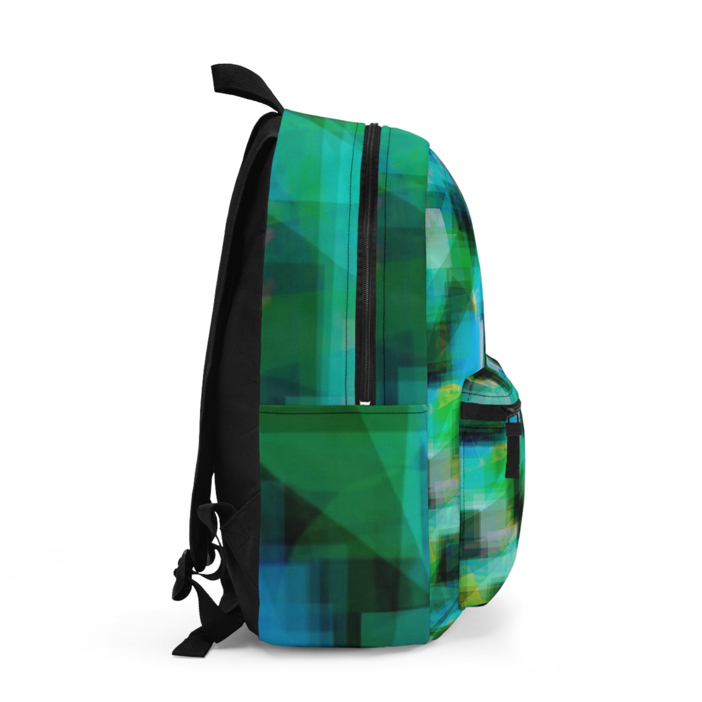J.D.:  Vibrant Geometric Backpack - Colorful and Stylish for School or Travel