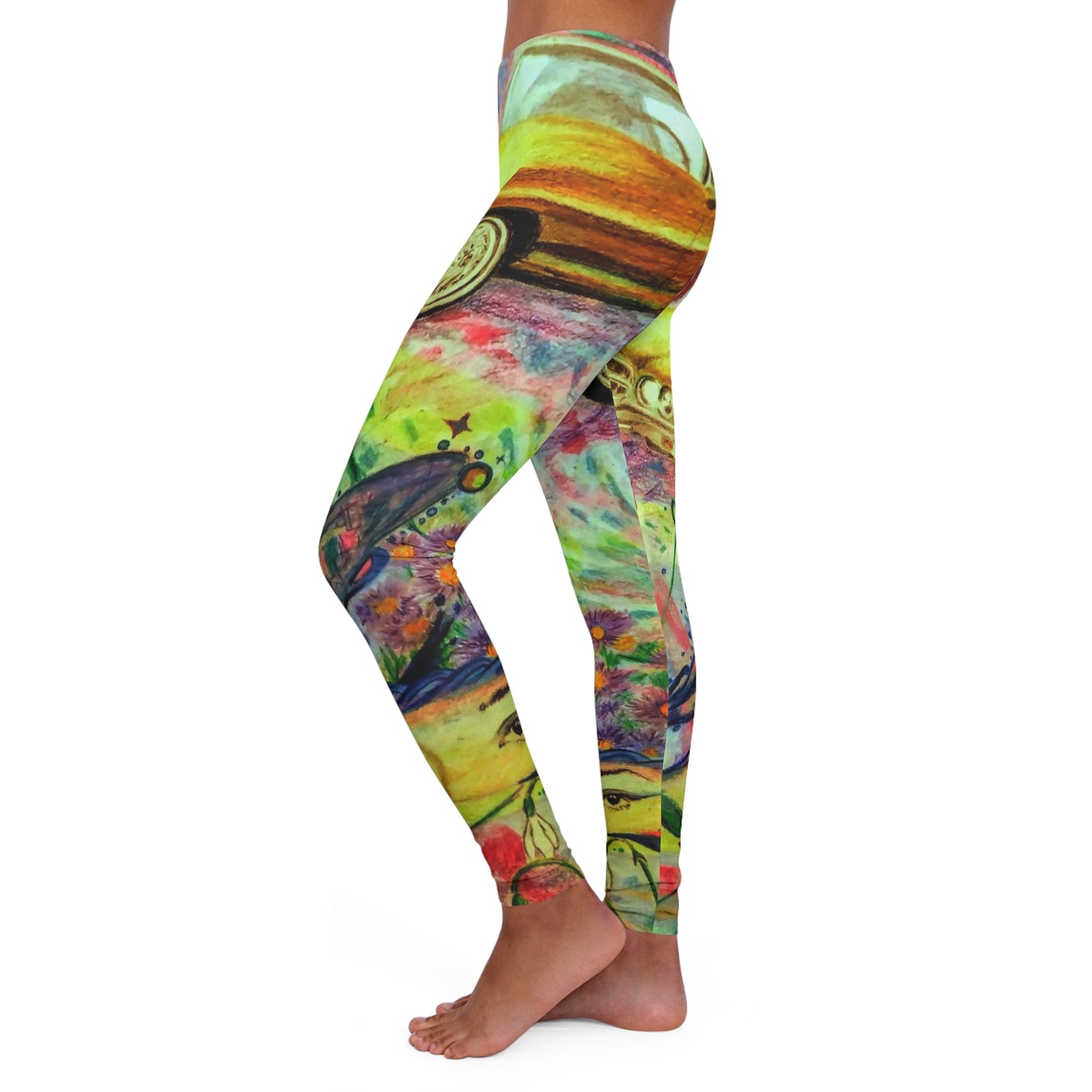 Dream Trek:  Women's Casual Spandex Leggings (AOP)