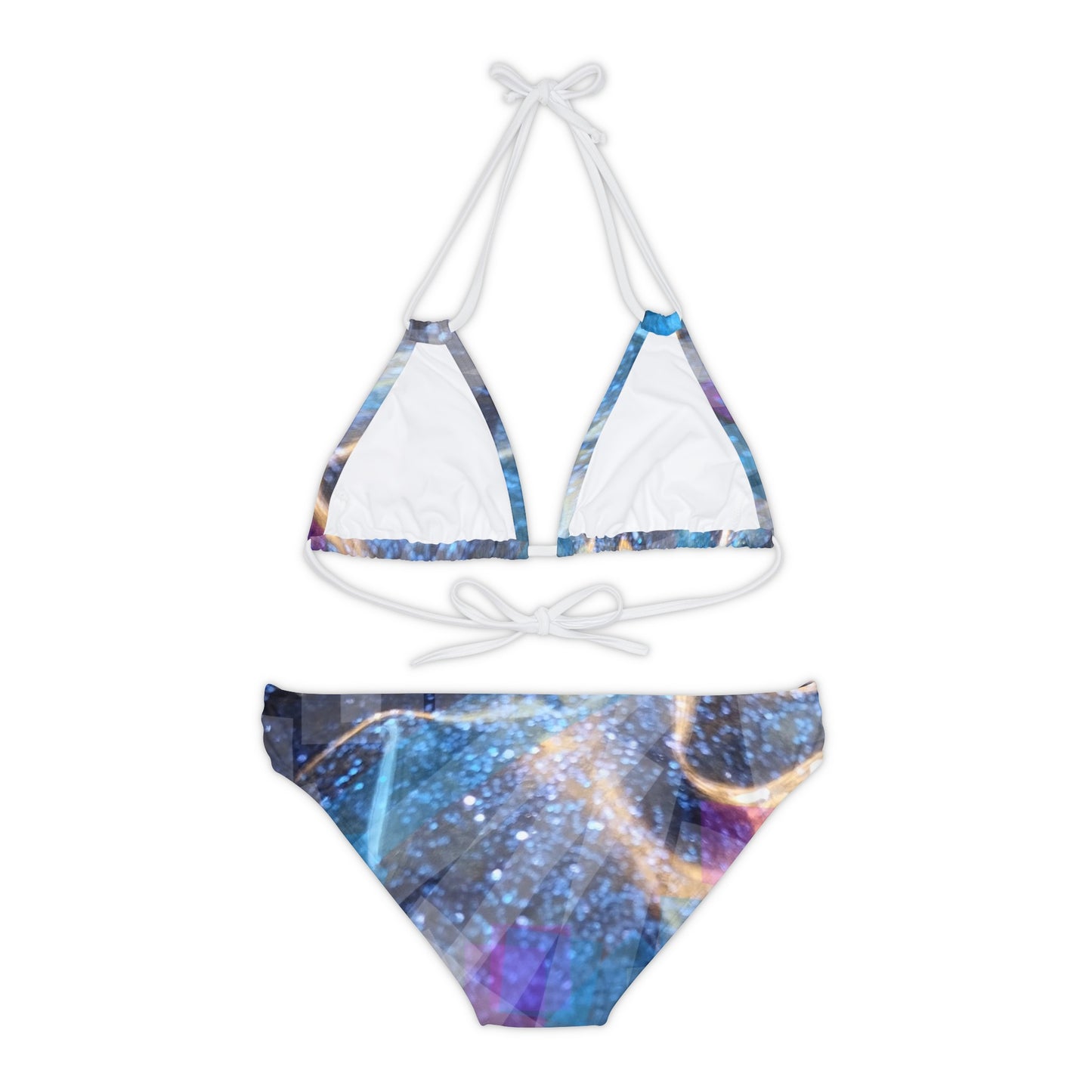 Sapphire Fuel:  Strappy Bikini Set (AOP)