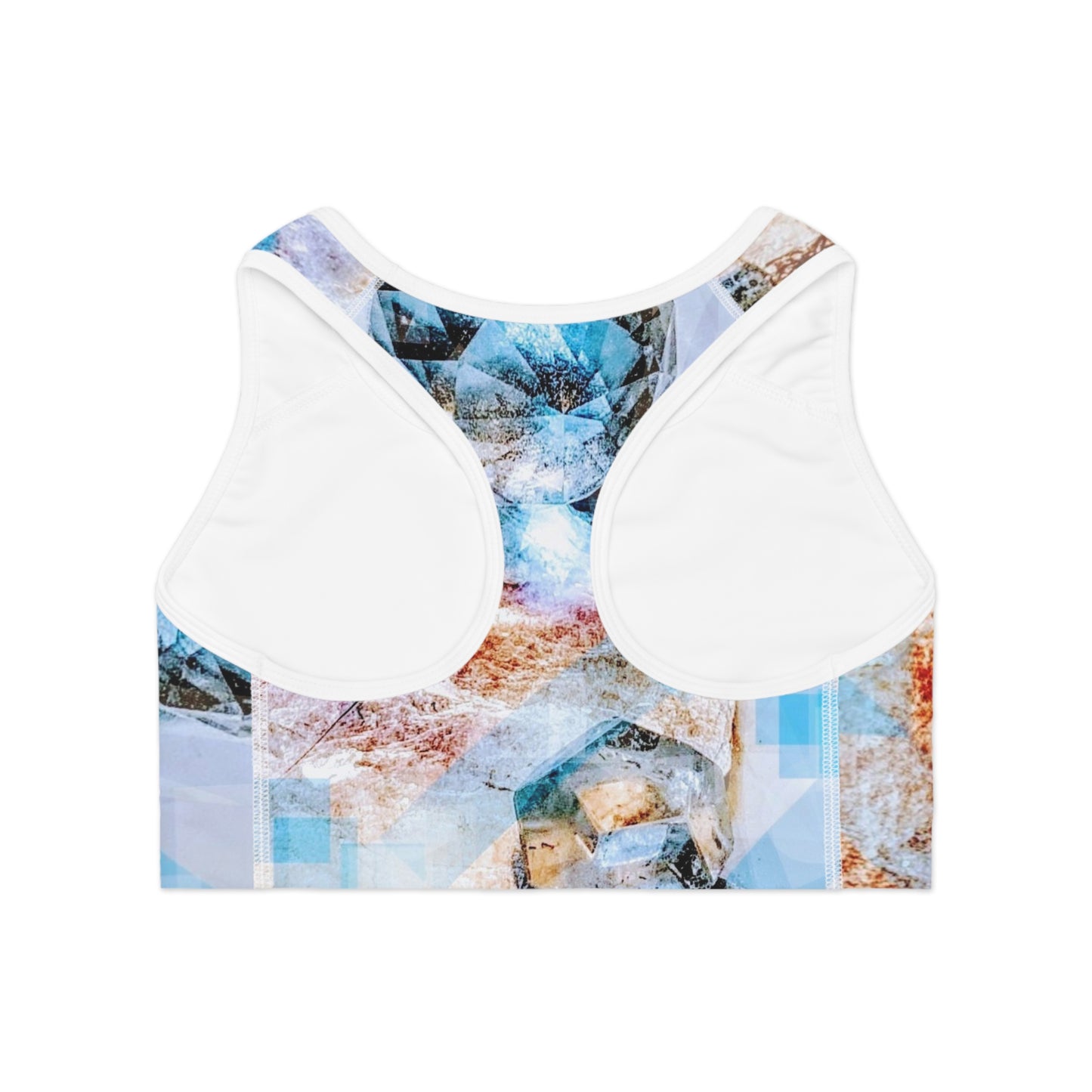 Crystal Clear:  Sports Bra (AOP)