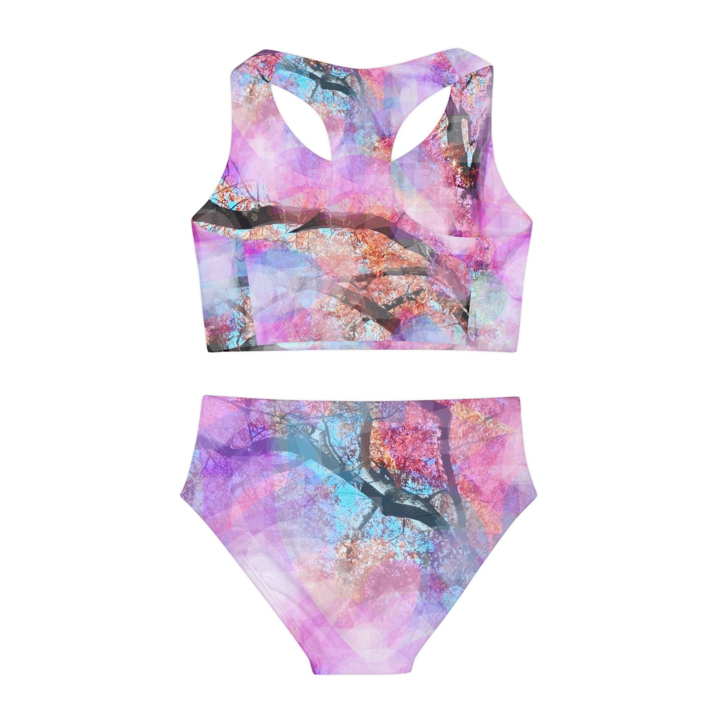 Aura:  Girls Two Piece Swimsuit (AOP): 3 to 4 yrs