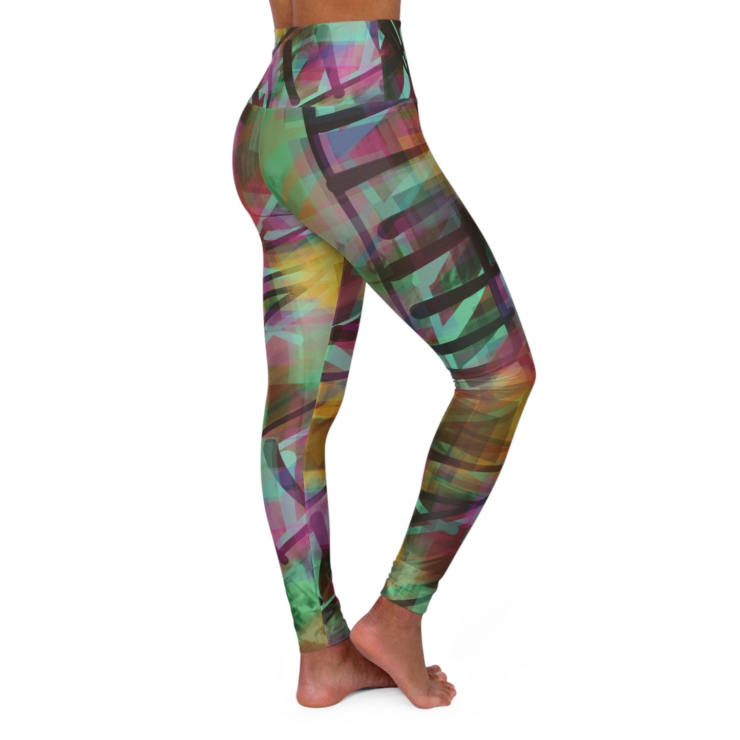 Nico:  Cool High Waisted Leggings for Comfort & Style, Athletic Wear, Fitness, Workout Leggings, Gift for Her, Fashion Leggings, Streetwear