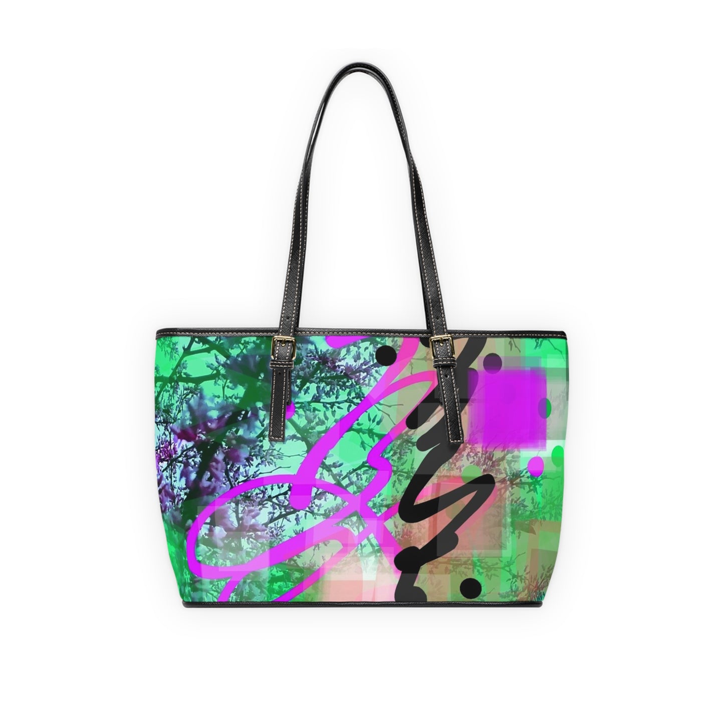 Cyd:  Colorful PU Leather Shoulder Bag - Stylish and Vibrant Tote for Everyday Use