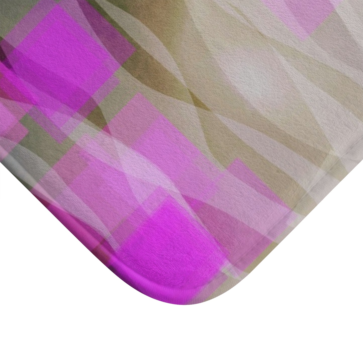 Josephine: (24"x17") Abstract Pink Waves Bathmat, Soft Bathroom Decor, Non-Slip Mat, Housewarming Gift, Eco-Friendly Bathroom, Pink Home Accessories