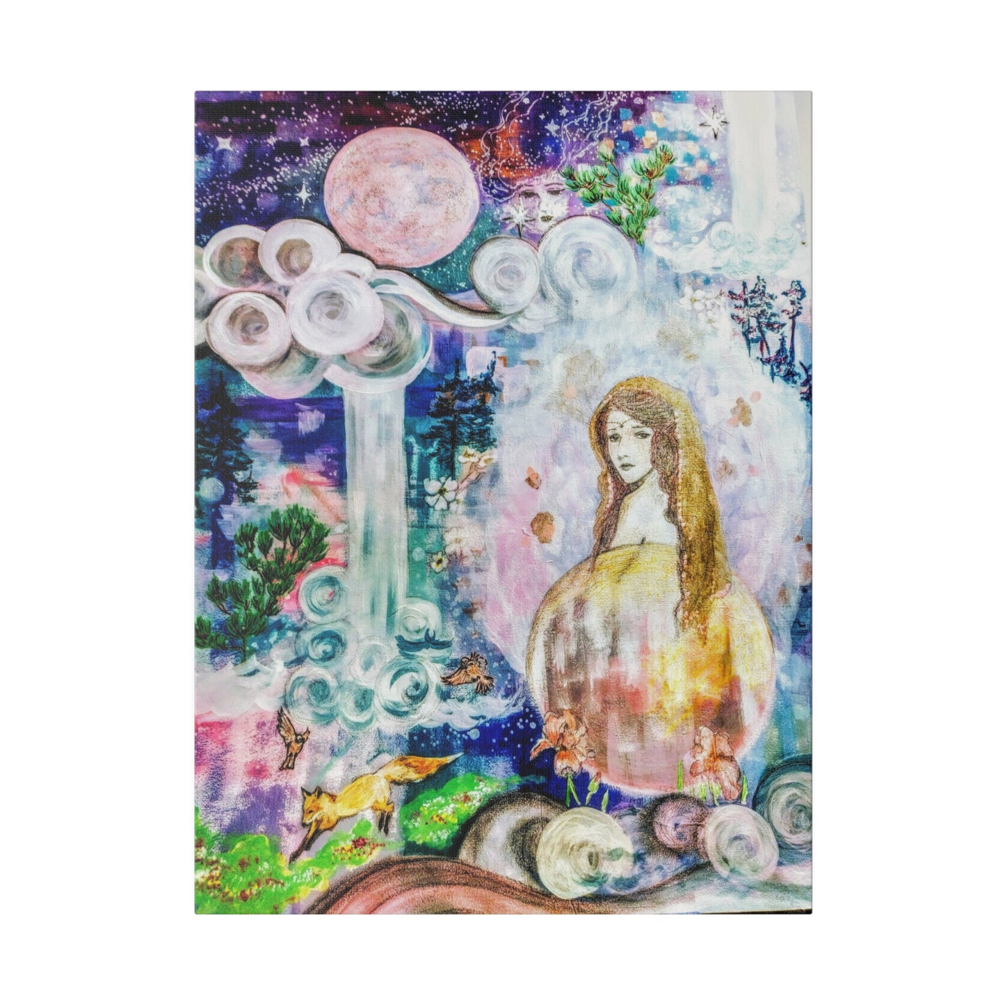 Forest Princess: Print on Matte Canvas, Stretched, 0.75", 18"x24"