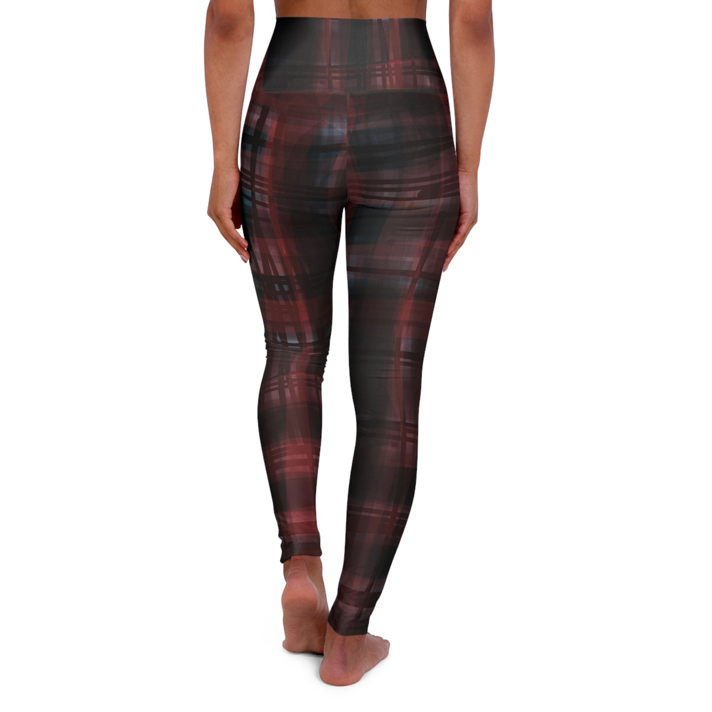 Mechelle:  Plaid High Waisted Leggings for Active Lifestyle and Streetwear Fashion