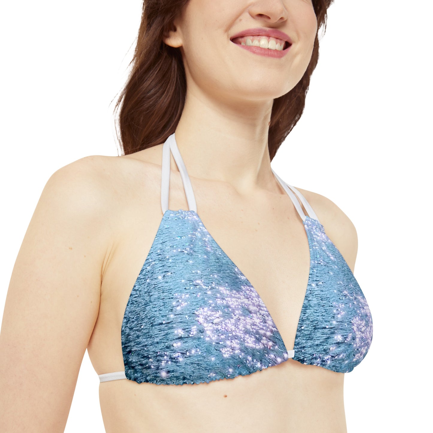 Water Diamonds:  Strappy Bikini Set (AOP)