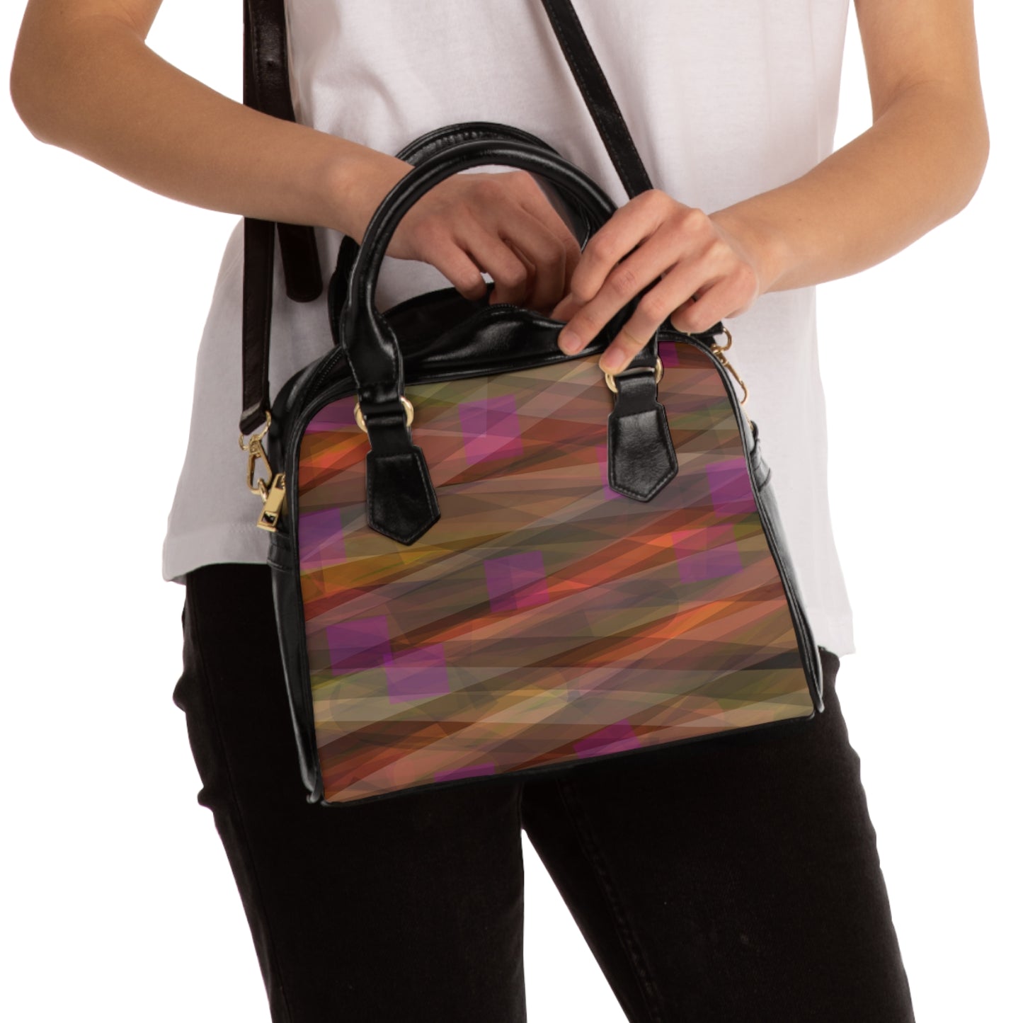 Cheyenne:  Stylish Geometric Shoulder Handbag - Trendy Purse for Everyday Use
