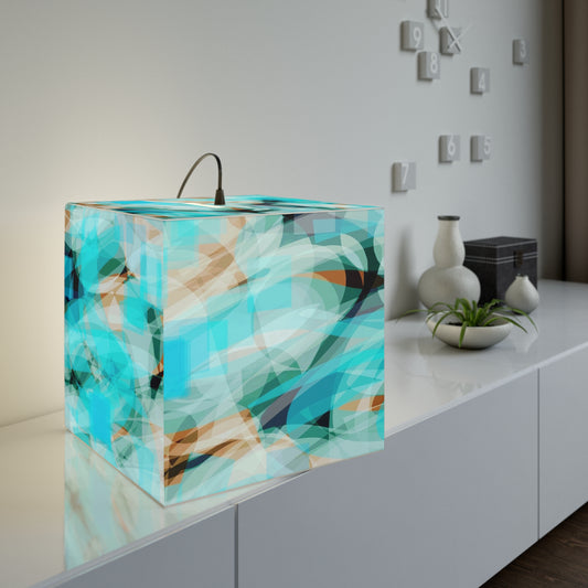 Depths:  Relaxing Artistic Light Cube Lamp, Modern Home Decor, Colorful Pendant Lamp, Unique Lighting Fixture, Gift for Housewarming, Boho Style