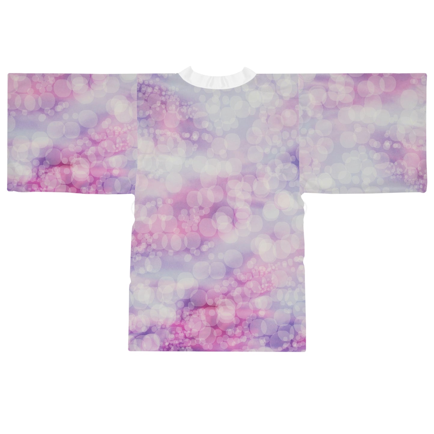 Beatrice: Ethereal Vibes Pastel Bokeh Kimono Style Robe — Long Sleeve Lounge Robe