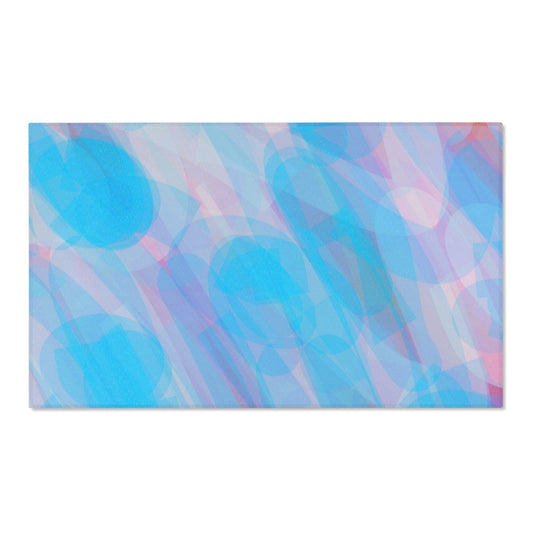 Mellow:  60"x36" Calming Abstract Area Rug - Soft Pastel Decor for Living Room, Bedroom, Office, Home Accent, Boho Style, Cozy Vibes