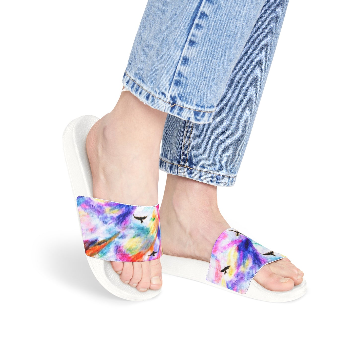 Lily & Birds Soar:  Women's PU Slide Sandals