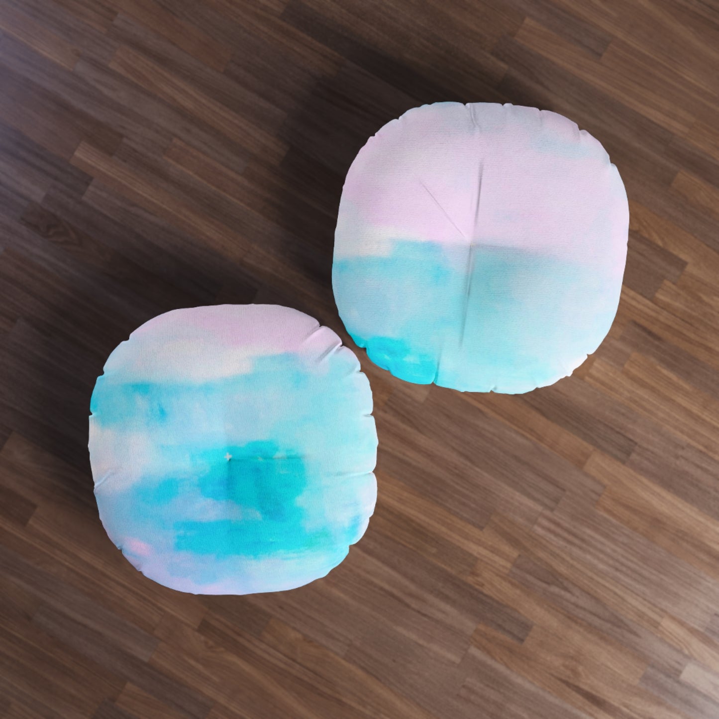Pastel Song: Tufted Floor Pillow, Round