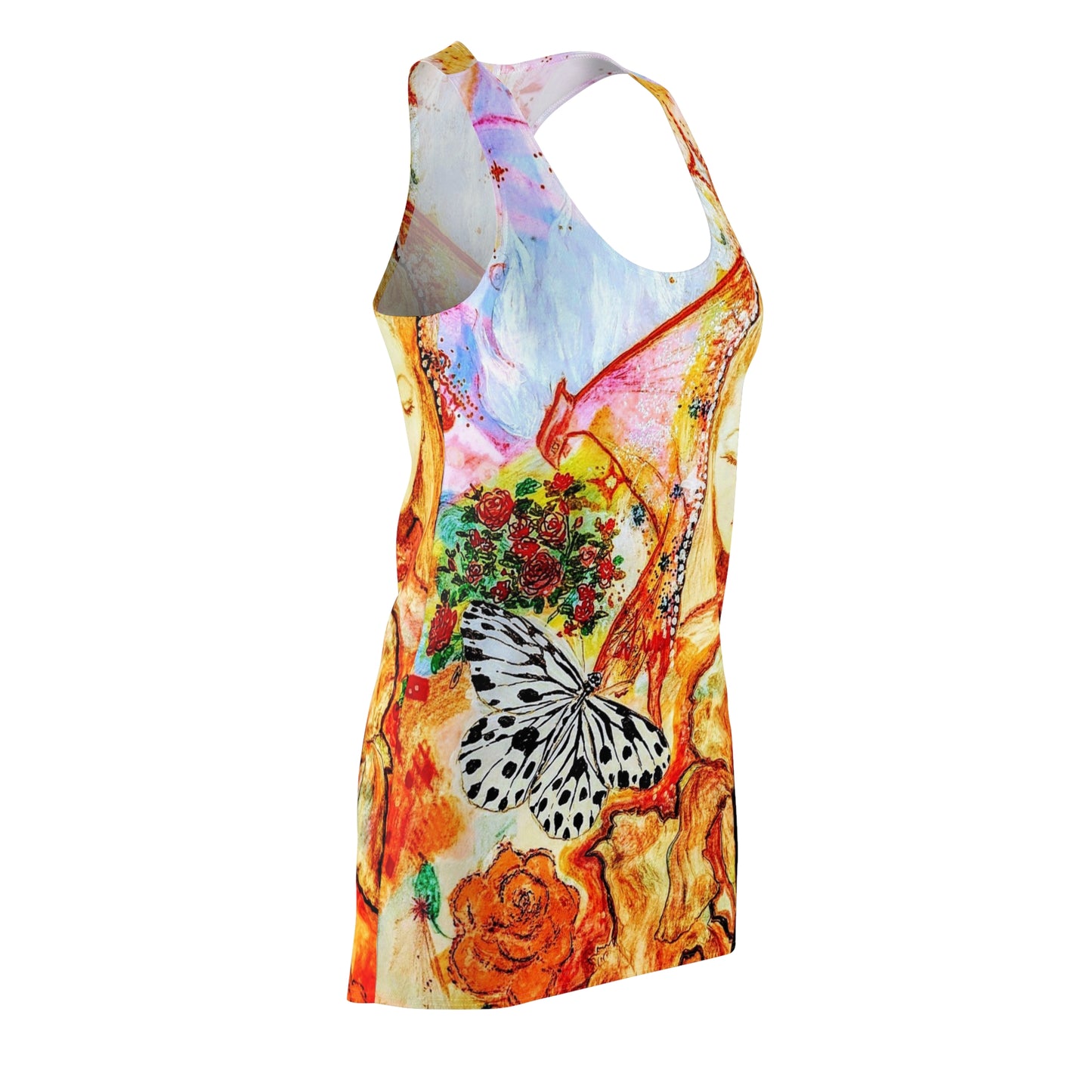 Divine Fem:  Women's Cut & Sew Racerback Dress (AOP)