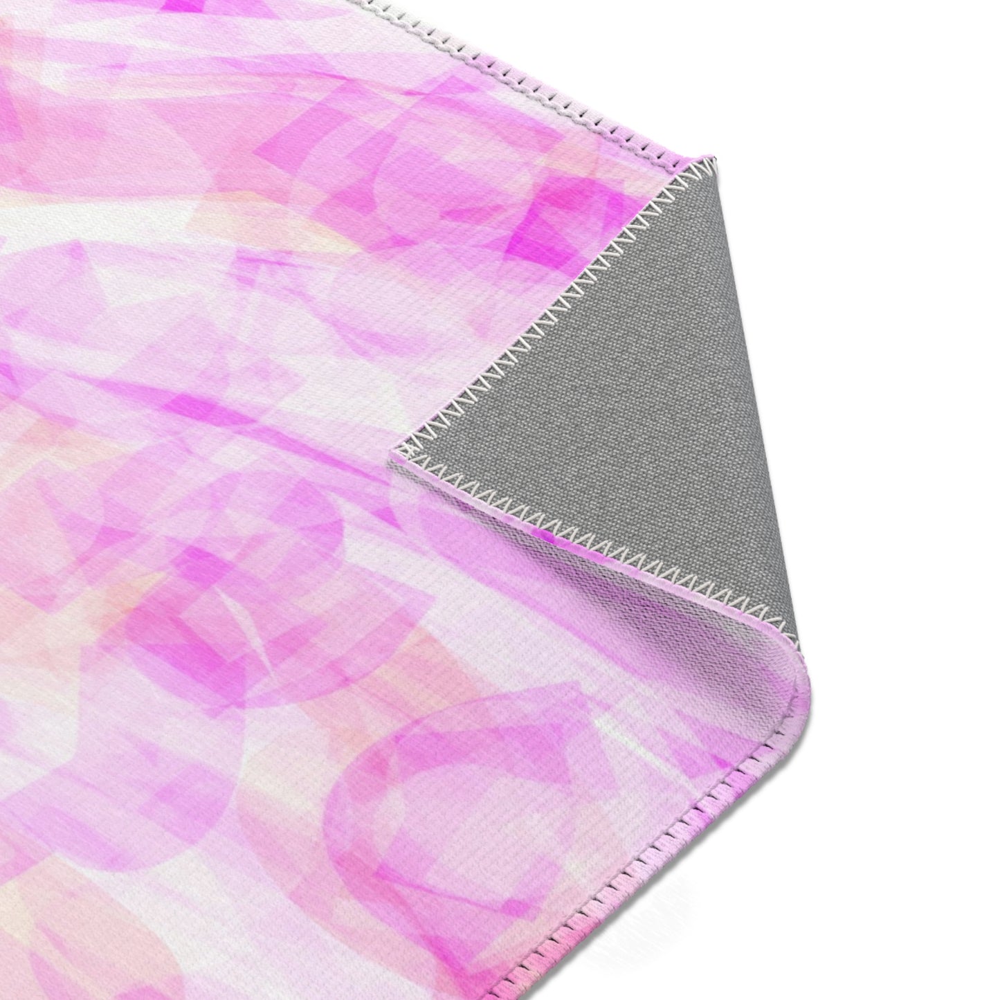 Persephone:  24"x36" Soft Pink Abstract Area Rug - Cozy Home Decor for Modern Spaces