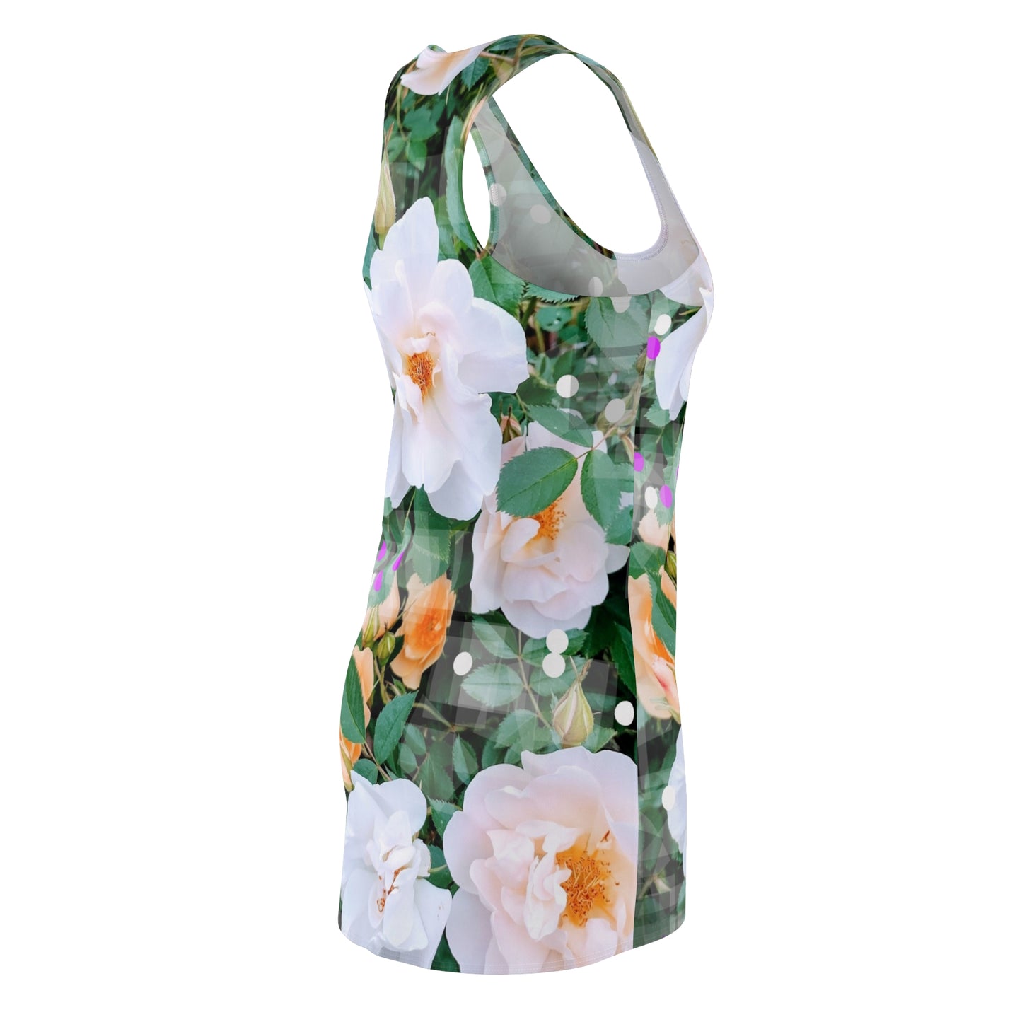 Divine Bouquet:  Women's Cut & Sew Racerback Dress (AOP)