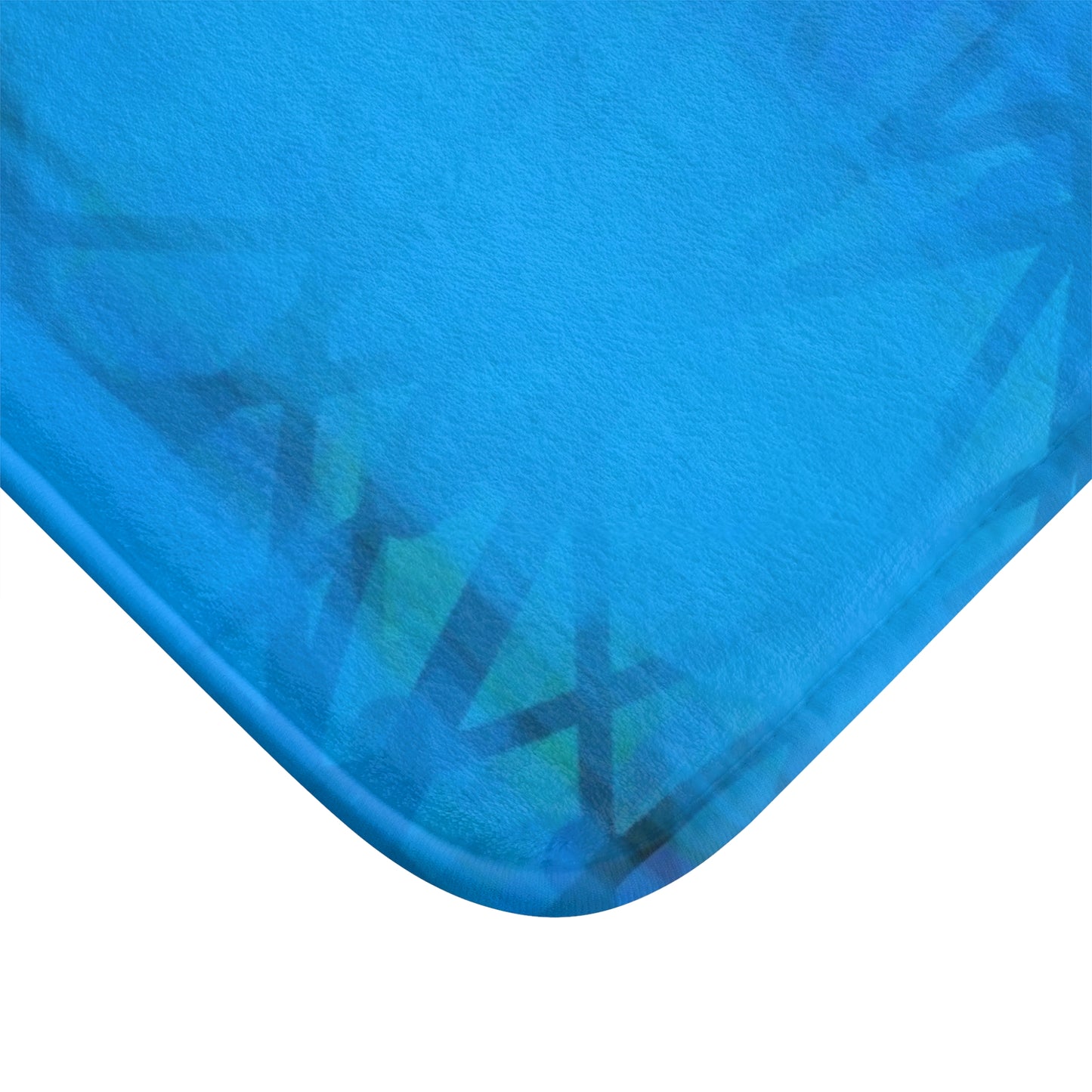 Carmen: (24"x17") Vibrant Blue Tones Bathmat, Soft Bathroom Rug, Coastal Decor, Spa Gift, Ethereal Vibes, Non-Slip Bath Accessory