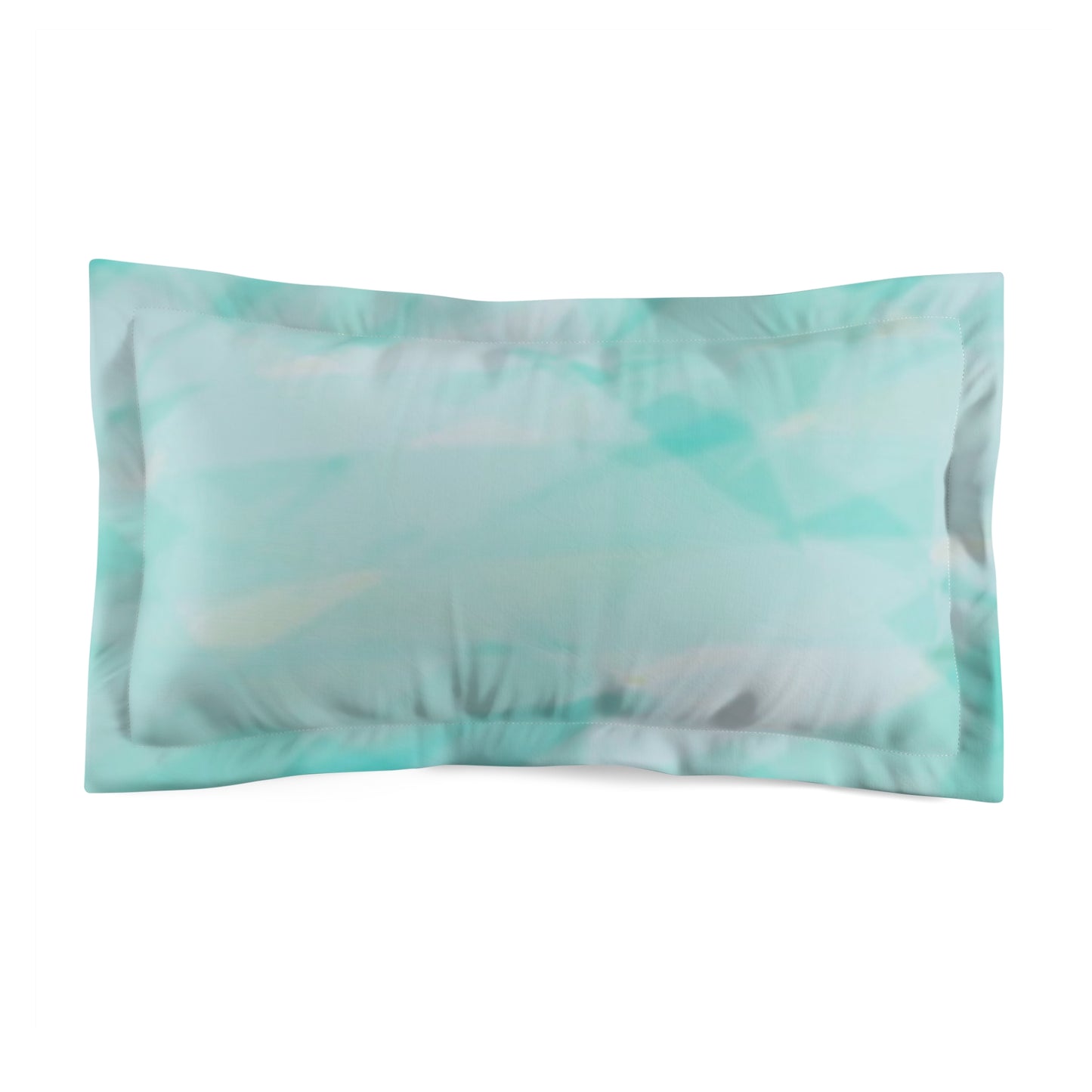 Mountain Stream: Chic Microfiber Pillow (King) Sham for Cozy Decor, Soft Bedroom Accessory, Turquoise Bedding, Gifts for Home, Relaxing Atmosphere