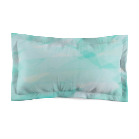 Mountain Stream: Chic Microfiber Pillow (King) Sham for Cozy Decor, Soft Bedroom Accessory, Turquoise Bedding, Gifts for Home, Relaxing Atmosphere