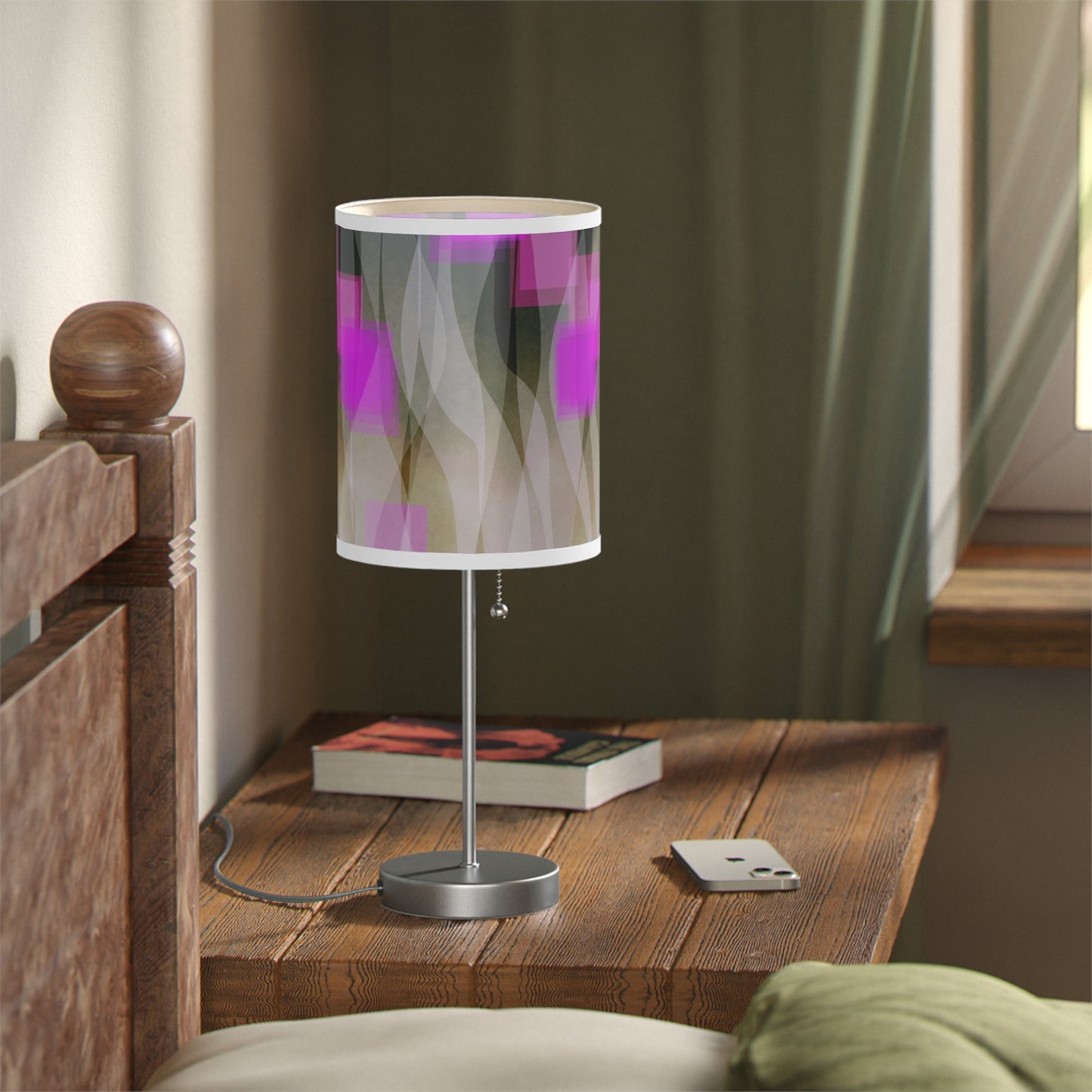 Josephine:  Modern Table Lamp, Bedroom Decor, Nightstand Lighting, Home Accent, Pink Abstract Design, Warm Atmosphere, Gift for Her
