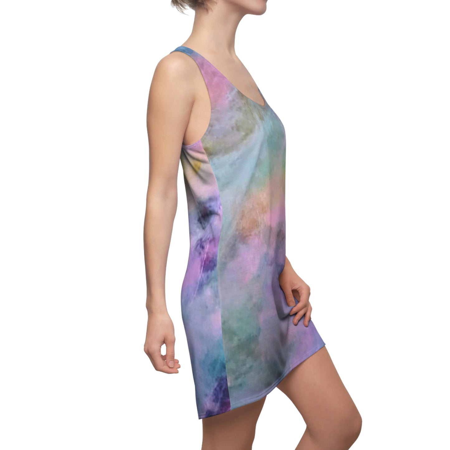 Peace & Luv:  Women's Cut & Sew Racerback Dress (AOP)