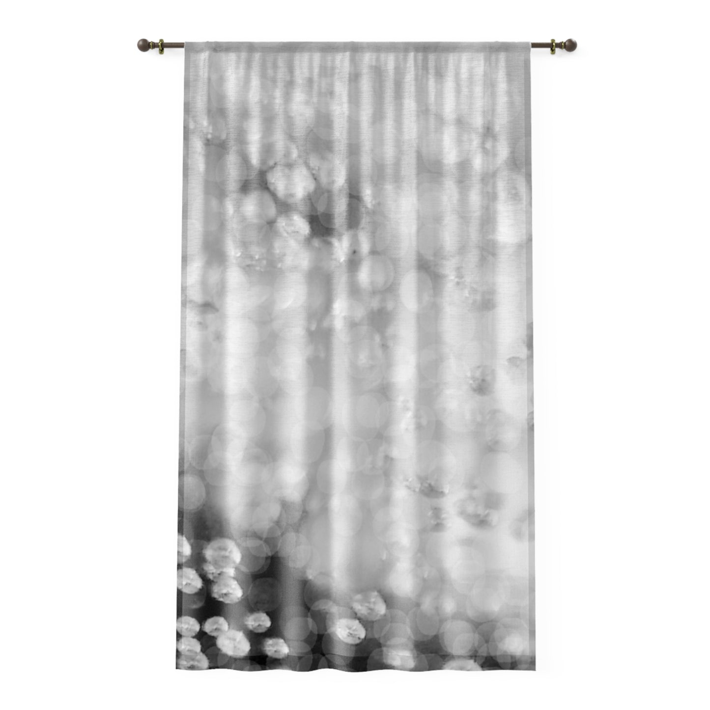 Oksana: Elegant Sheer Window Curtain - Soft Bokeh Design for Modern Decor