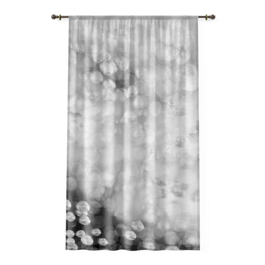 Oksana: Elegant Sheer Window Curtain - Soft Bokeh Design for Modern Decor