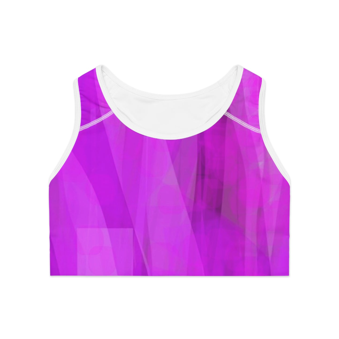 Jodie: (WH Trim) Stylish Sports Bra with Abstract Design | Workout Top, Fitness Apparel, Gym Bra, Activewear, Dancewear