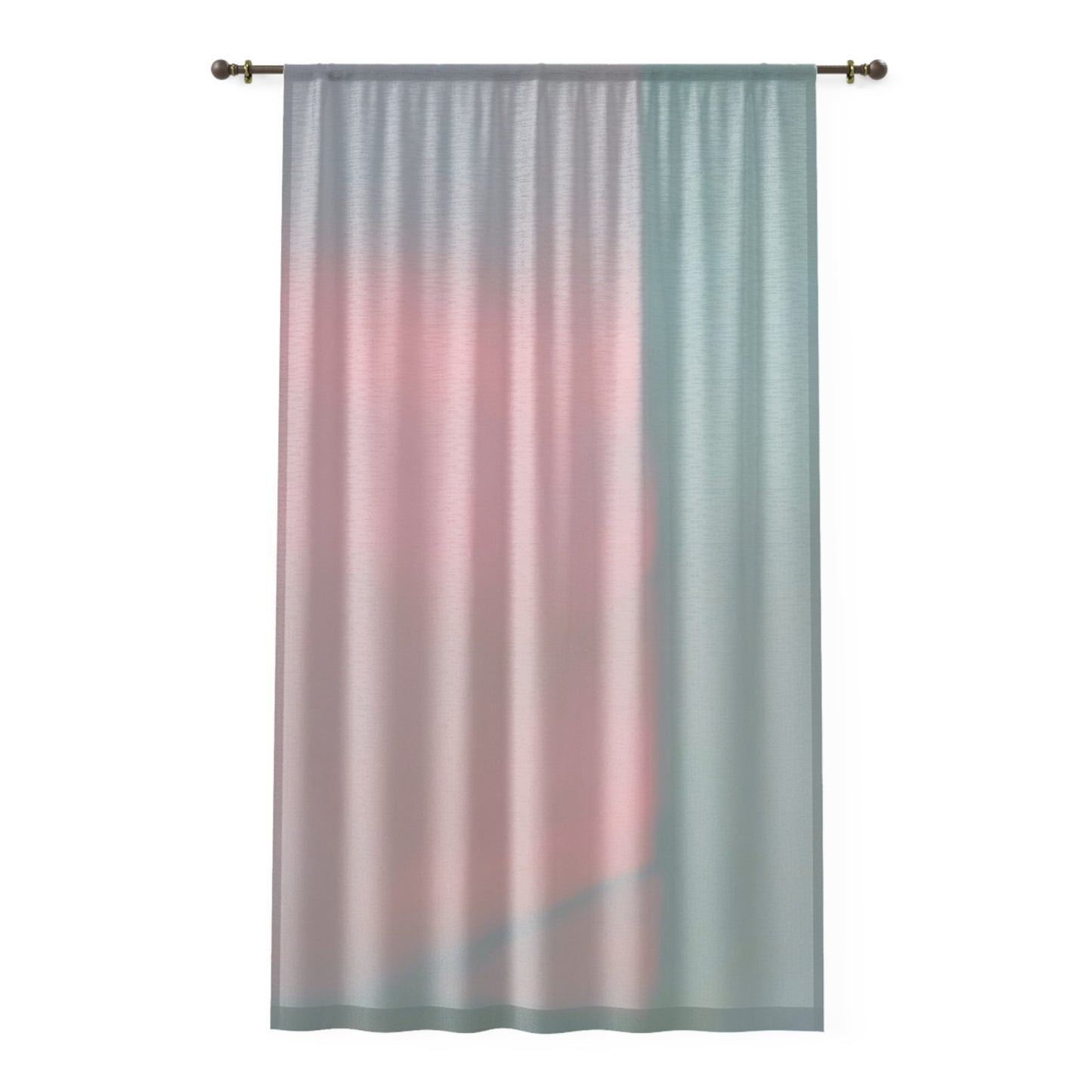Charlotte: Pastel Ombre Window Curtain - Soft Light Filtering Drapes for Cozy Spaces