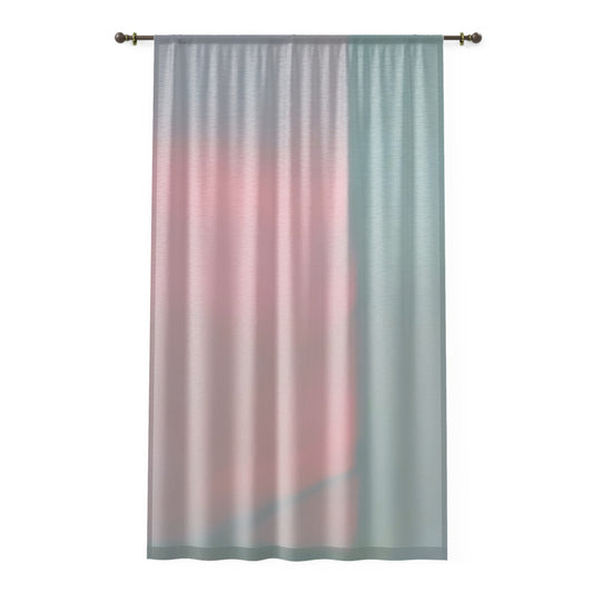 Charlotte: Pastel Ombre Window Curtain - Soft Light Filtering Drapes for Cozy Spaces