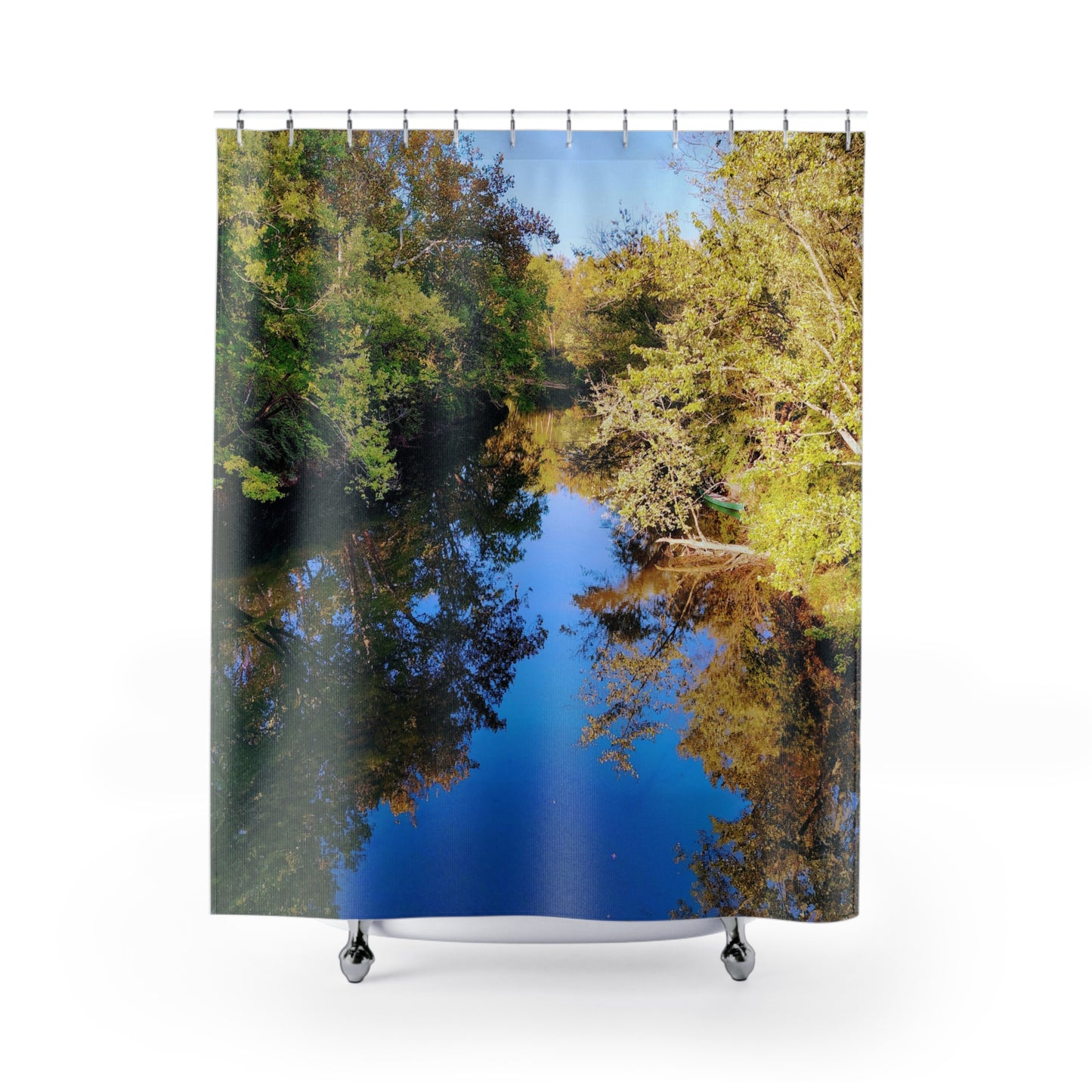 Fall Creek: Nature-Inspired Shower Curtains, Rustic Home Decor, Relaxing Bathroom Accent, Gift for Nature Lovers, Eco-Friendly Bath Essentials