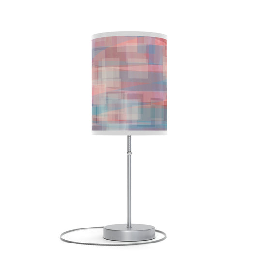 Bernadette:  WH Trim; Abstract Design Table Lamp – Modern Home Decor