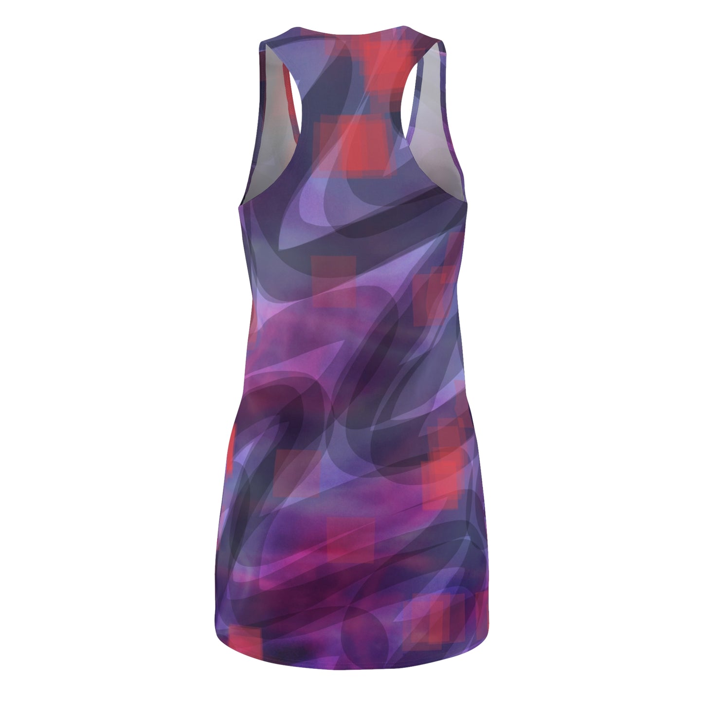 GIA:  Vibrant Abstract Racerback Dress - Stylish Summer Fashion, Casual Chic Streetwear