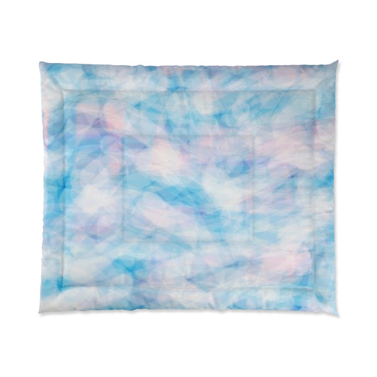 Blue Sugar: Tranquil Ocean Breeze Comforter - Soft Pastel Bedding for Cozy Bedrooms, Ideal for Gifts, Home Decor, Seasonal Refresh, Bedroom Makeover
