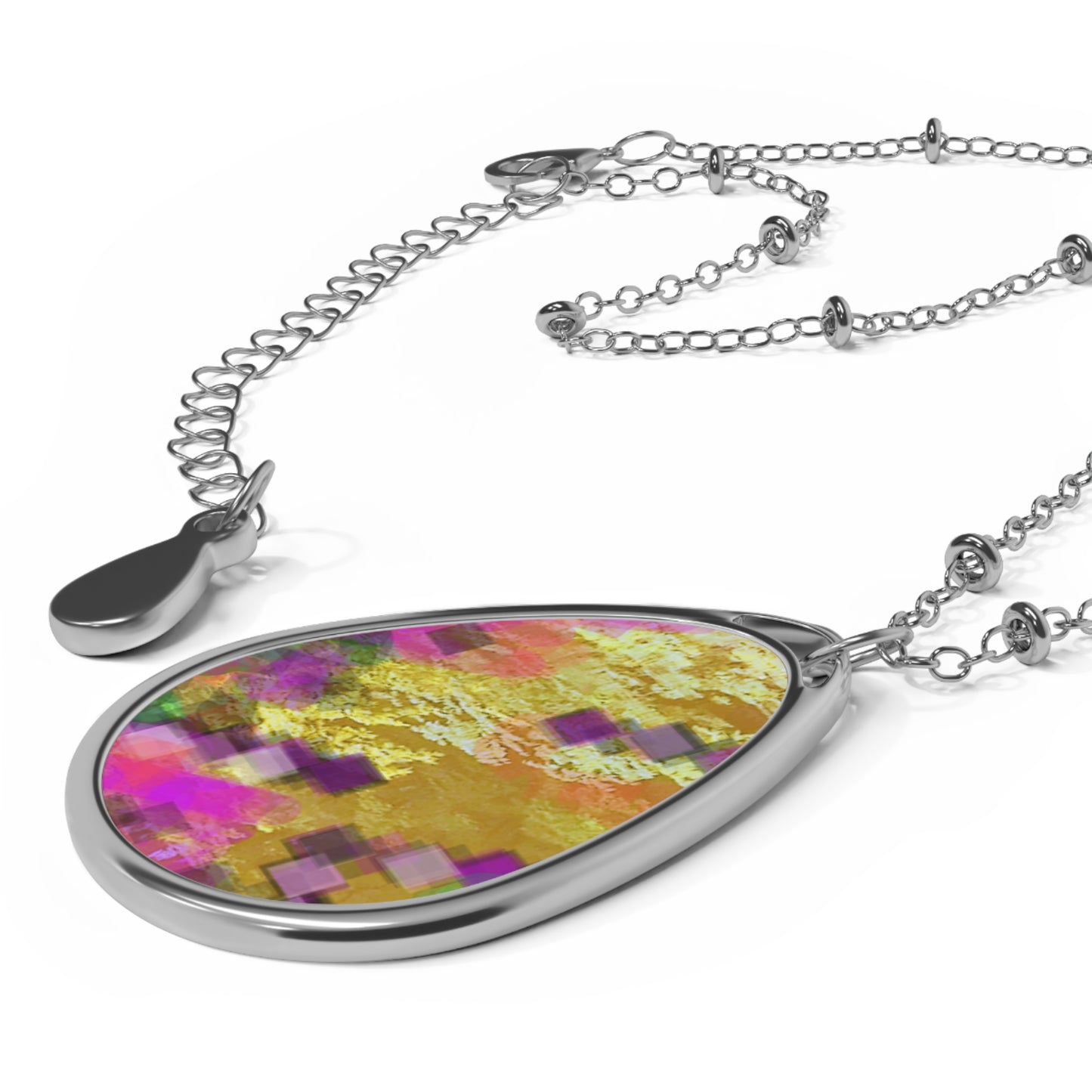 Hazel:  Stylish Mystic Oval Necklace with Uplifting Design - Perfect for Gift Giving and Everyday Wear